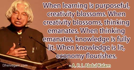 Motivational Quotes By Apj Abdul Kalam For Students