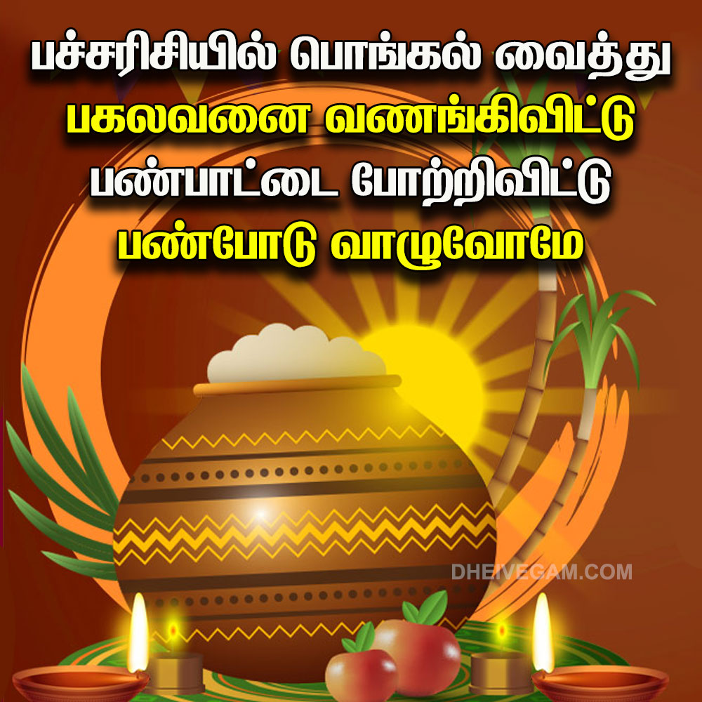 Pongal wshes in Tamil