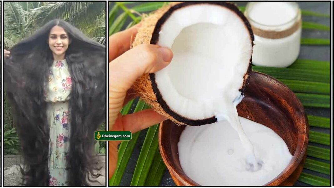 தேங்காய் பால் ஹேர் பேக் Coconut milk hair mask in Tamil