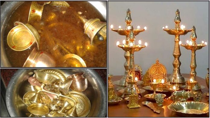 pooja vessels Cleaning tips