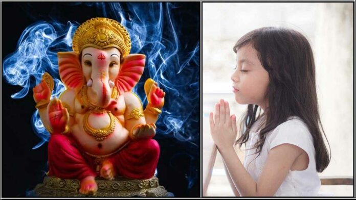 ganapathy child praying