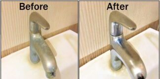 salt stain bath pipe