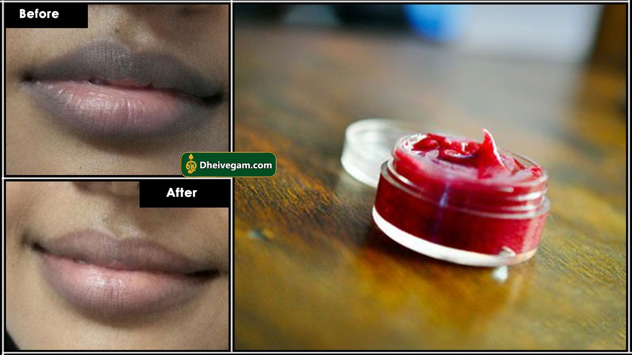 black to rose lip
