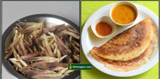 ஆரோக்கியமான வாழைப்பூ மசால் தோசை valai poo dosai