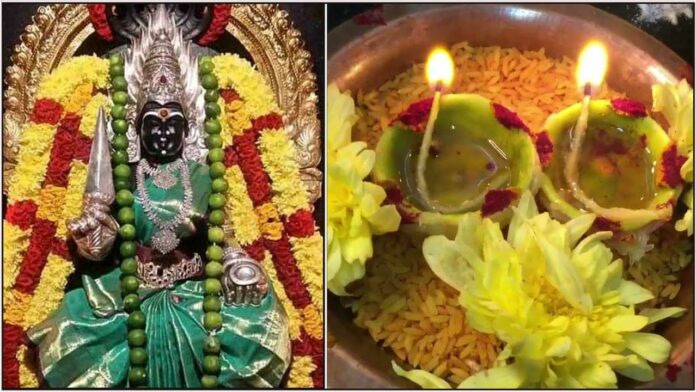 durgai elemuchai dheepam