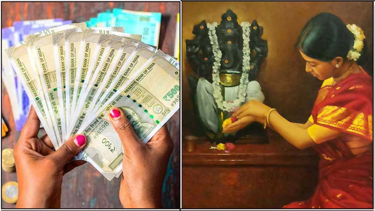 panam vinayagar pray lady