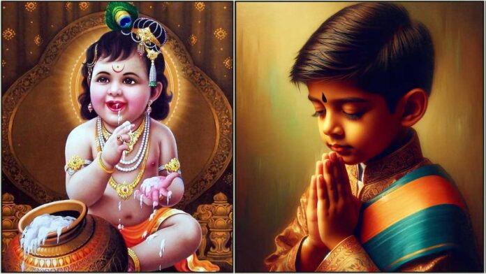 krishnan child pray