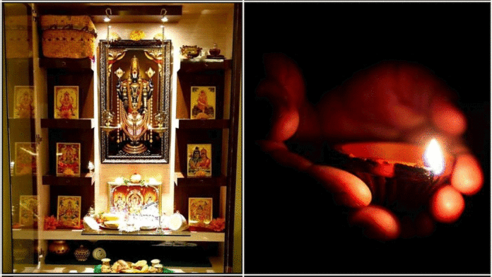 pooja room dheepam