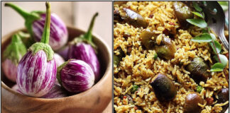 வாங்கி பாத் செய்முறை brinjal vangi bath