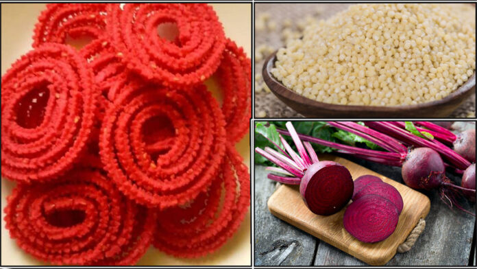 beetroot murukku