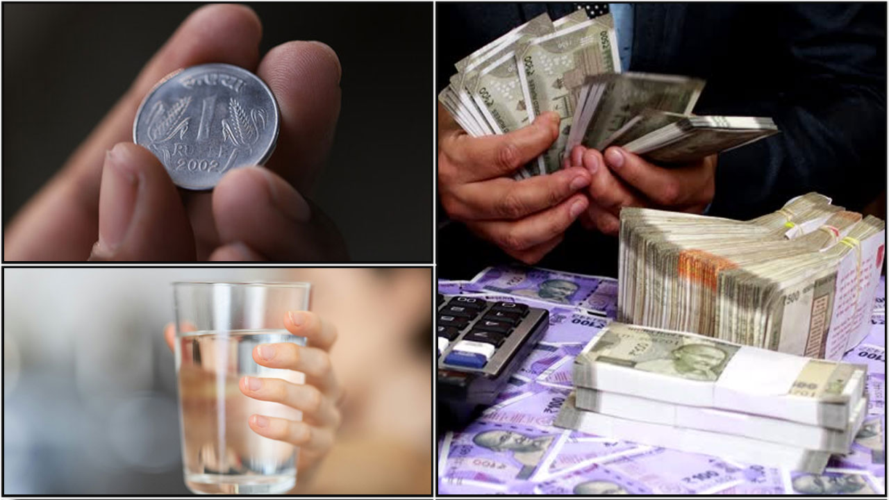 coin water money