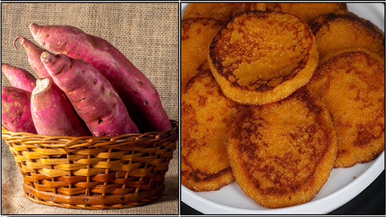 சக்கரை வள்ளி கிழங்கு பான் கேக் செய்முறை
