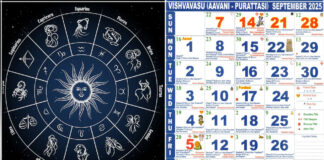 12 rasi calender